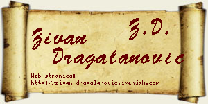 Živan Dragalanović vizit kartica
